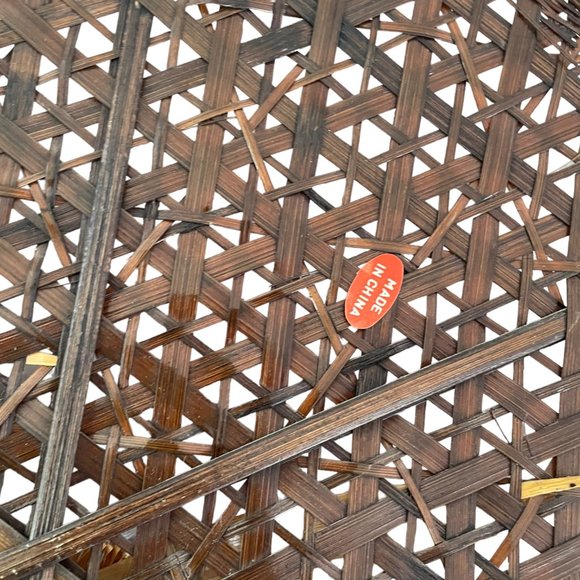 Vtg 70s Woven Wicker Bird Hanging Wall Art Bohemian MCM Brown Roadrunner 14.5" - Picture 4 of 5